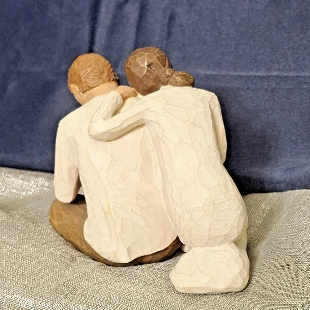 Willow Tree New Life Figurine Father Mother Newborn Baby Folk Art Shower Gift